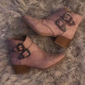 Qupid Dusty Pink Booties